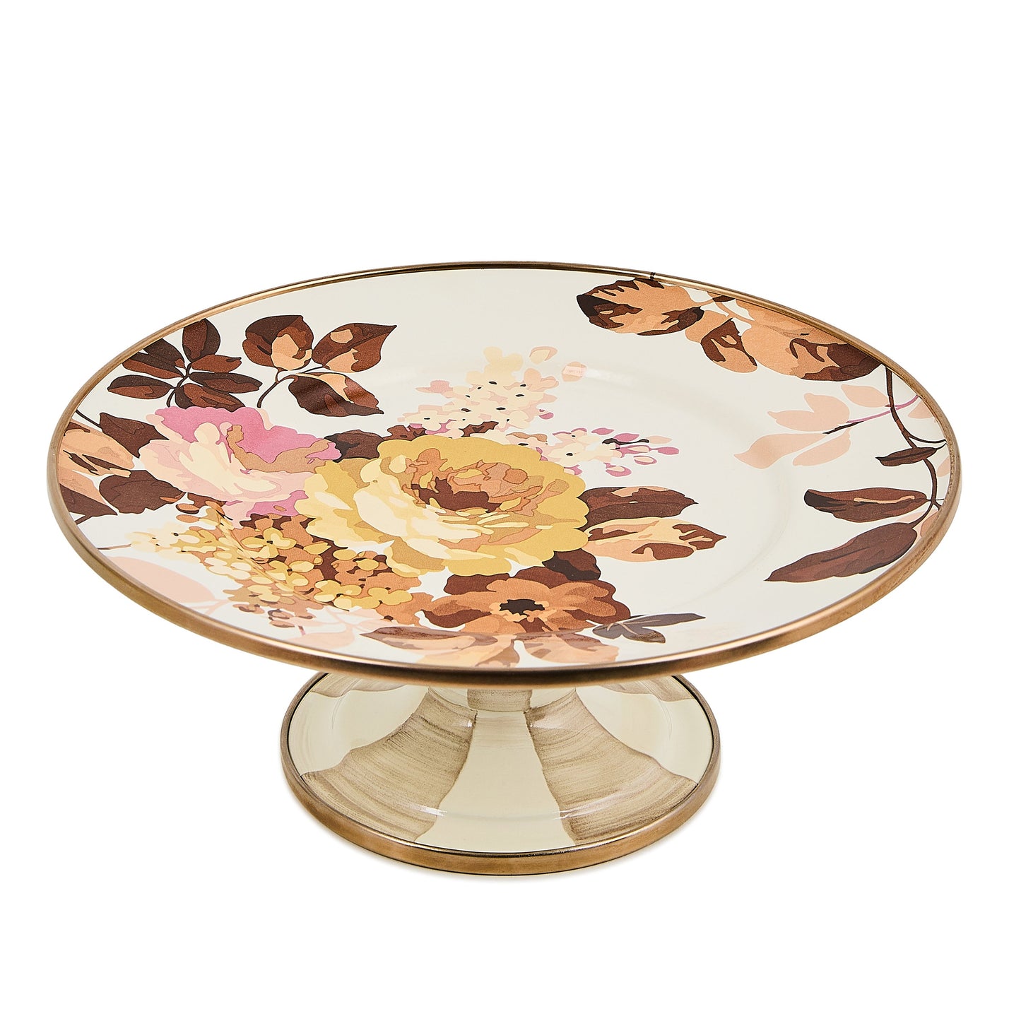 Wild Rose White Mini Pedestal Platter