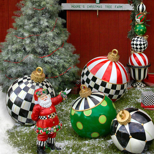 Jolly Stripe Outdoor Ornament
