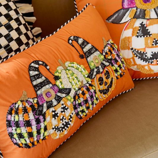 Jack O¡¯ Lantern in Hat Lumbar Throw Pillow