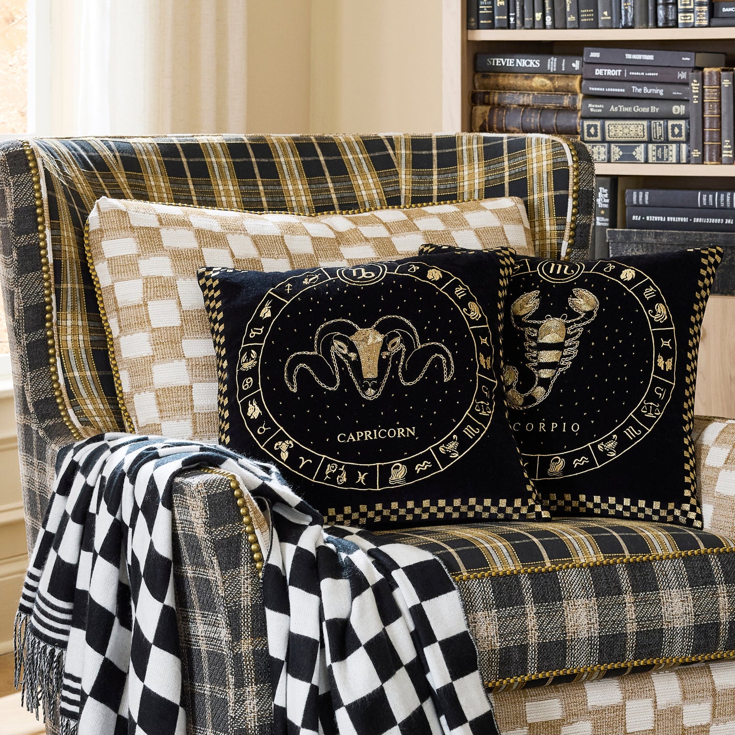 Capricorn Zodiac Throw Pillow